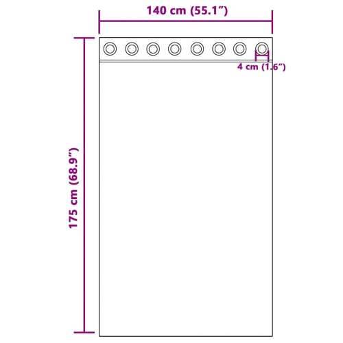 Voile zavjese s ušicama 2 kom terakota - Terakota 140 x 175 cm 1 s ušicama Cijena