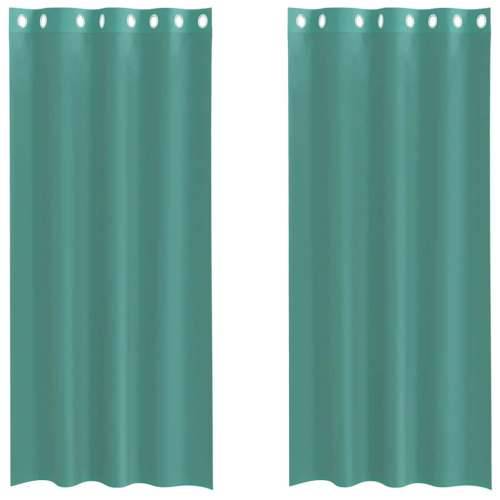 Voile zavjese s ušicama 2 kom tirkizne - Tirkizna 140 x 245 cm 1 s ušicama Cijena