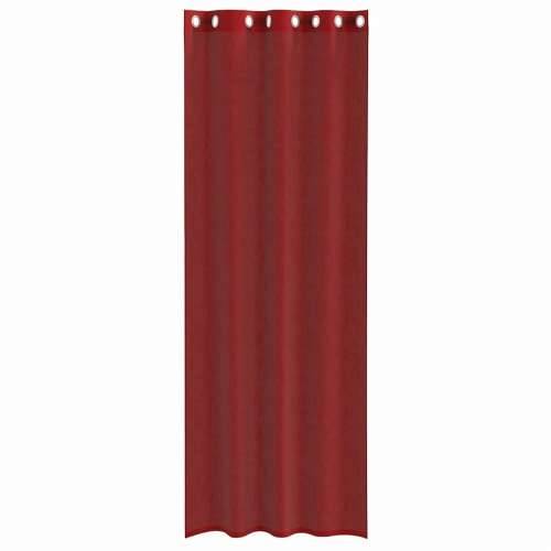 Voile zavjese s ušicama 2 kom crvena boja vina - boja crnog vina 140 x 260 cm 1 s ušicama Cijena