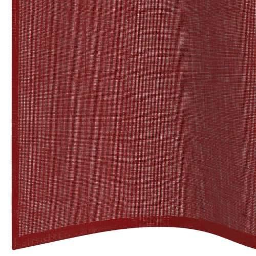Voile zavjese s ušicama 2 kom crvena boja vina - boja crnog vina 140 x 260 cm 1 s ušicama Cijena