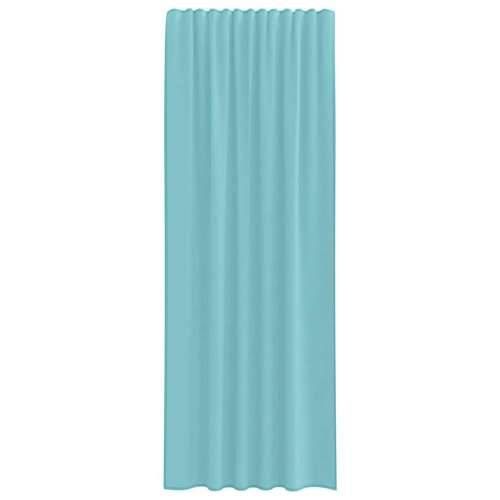 Voile zavjese s džepovima za šipke 2 kom tirkizne - Tirkizna 140 x 260 cm 1 s džepovima za šipke Cijena