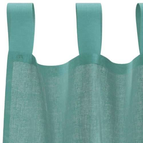 Voile zavjese s džepovima za šipke 2 kom tirkizne - Tirkizna 140 x 260 cm 1 s džepovima za šipke Cijena