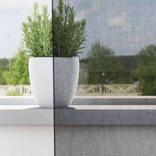 Voile zavjese s gornjim jezičkom 2 kom crne - Crna 140 x 140 cm 1 s jezičkom na vrhu Cijena