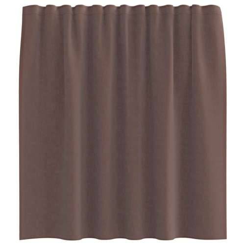 Voile zavjese s gornjim jezičkom 2 kom smeđe - Smeđa 140 x 140 cm 1 s jezičkom na vrhu Cijena