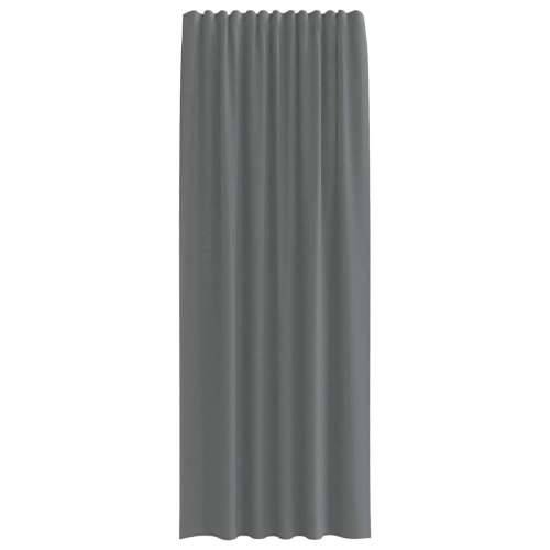 Voile zavjese s petljama 2 kom tamnosive 140x260 cm - Tamno siva 140 x 260 cm 1 s petljama Cijena