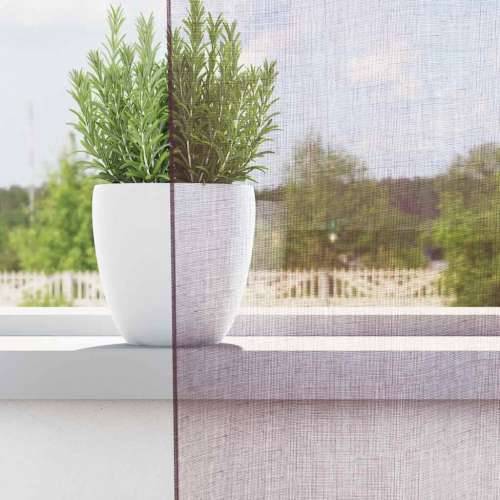 Voile zavjese s petljama 2 kom ljubičaste 140x245 cm - Ljubičasta 140 x 245 cm 1 s petljama Cijena