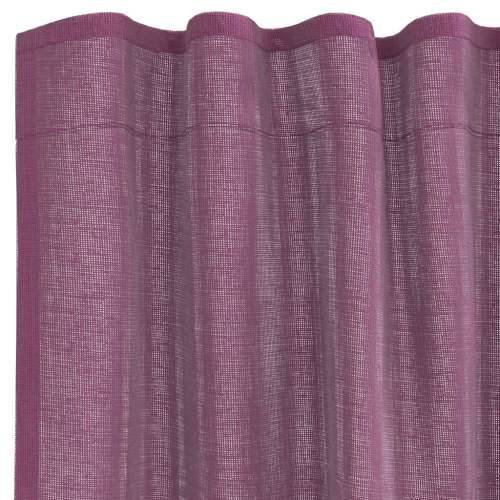 Voile zavjese s petljama 2 kom ljubičaste 140x245 cm - Ljubičasta 140 x 245 cm 1 s petljama Cijena