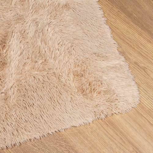 Čupavi tepih s visokim vlaknima NAVARRA bež 130x200cm poliester - Bež 130 x 200 cm Pravokutno Cijena