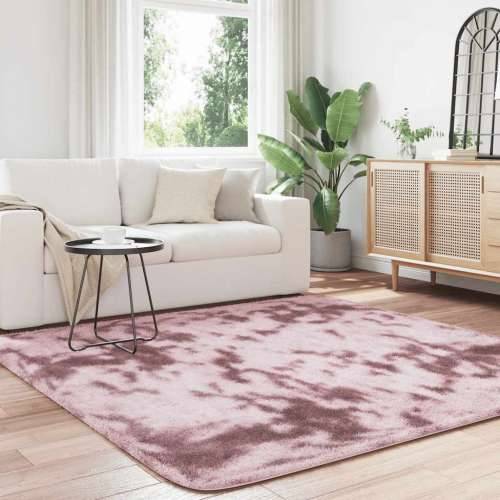 Čupavi tepih s visokim vlaknima NAVARRA 200x200 cm poliester - dusty pink 200 x 200 cm Četvrtasto Cijena
