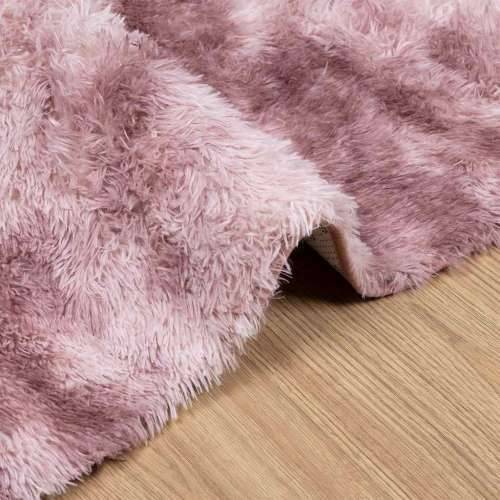 Čupavi tepih s visokim vlaknima NAVARRA 200x200 cm poliester - dusty pink 200 x 200 cm Četvrtasto Cijena