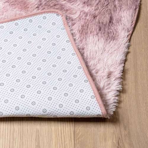 Čupavi tepih s visokim vlaknima NAVARRA 200x200 cm poliester - dusty pink 200 x 200 cm Četvrtasto Cijena