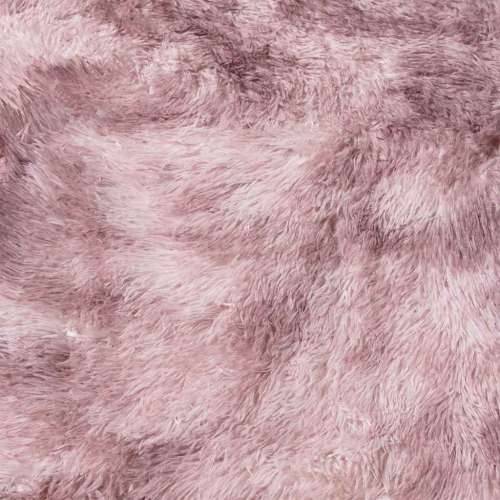 Čupavi tepih s visokim vlaknima NAVARRA 200x200 cm poliester - dusty pink 200 x 200 cm Četvrtasto Cijena