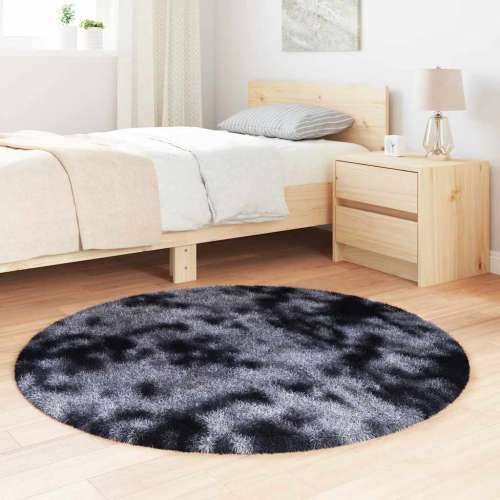 Čupavi tepih s visokim vlaknima NAVARRA tamnosiva 120x120 cm - Tamno siva 120 x 120 cm Okruglo Cijena