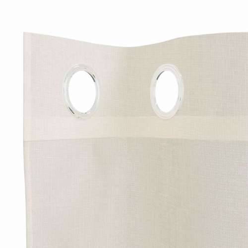 Voile zavjese s ušicama 2 kom krem 140x225 cm - Krema 140 x 225 cm 1 s ušicama Cijena