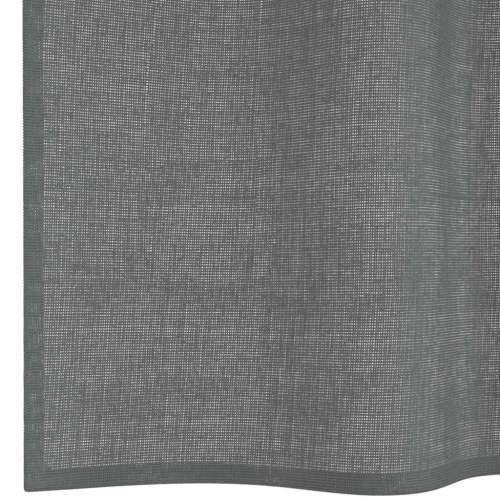 Voile zavjese s ušicama 2 kom tamnosive 140x175 cm - Tamno siva 140 x 175 cm 1 s ušicama Cijena