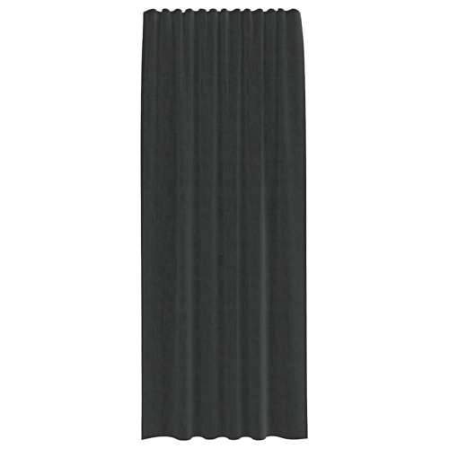 Voile zavjese s gornjim jezičkom 2 kom crne - Crna 140 x 225 cm 1 s jezičkom na vrhu Cijena