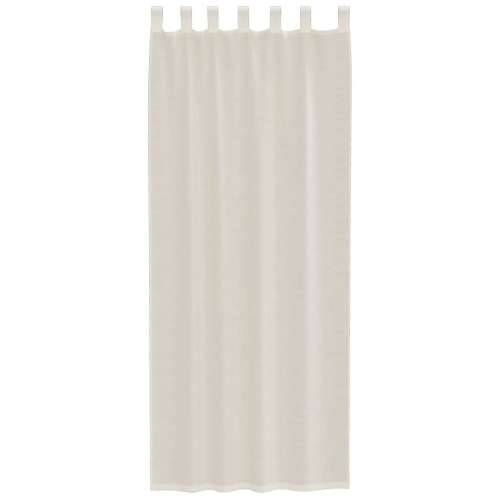 Voile zavjese s gornjim jezičcima 2 kom krem - Krema 140 x 260 cm 1 s jezičkom na vrhu Cijena