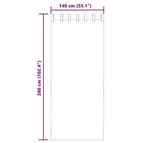 Voile zavjese s gornjim jezičcima 2 kom krem - Krema 140 x 260 cm 1 s jezičkom na vrhu Cijena