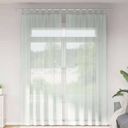 Voile zavjese s petljama 2 kom svijetlosive 140x260 cm - Svjetlosiva 140 x 260 cm 1 s petljama Cijena
