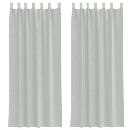 Voile zavjese s petljama 2 kom svijetlosive 140x260 cm - Svjetlosiva 140 x 260 cm 1 s petljama Cijena