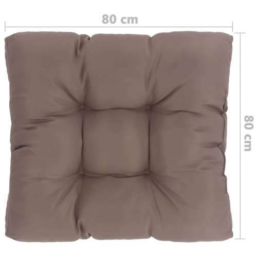 Jastuk za palete smeđesivi 80 x 80 x 12 cm od tkanine Cijena