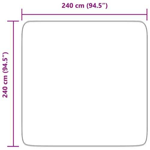 Čupavi tepih s visokim vlaknima NAVARRA crni 240x240 cm - Crna 240 x 240 cm Četvrtasto Cijena