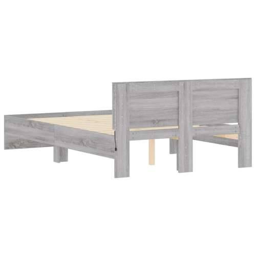 Okvir kreveta s uzglavljem LED siva boja hrasta 120x200 cm - Sivi hrast sonoma 120 x 200 cm Cijena