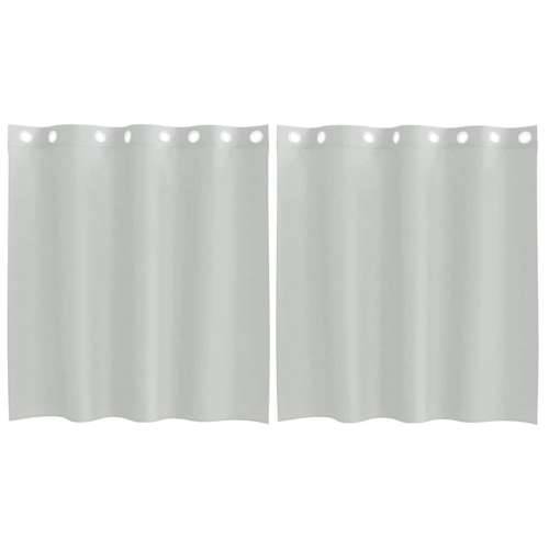 Voile zavjese s ušicama 2 kom svijetlosive 140x140 cm - Svjetlosiva 140 x 140 cm 1 s ušicama Cijena
