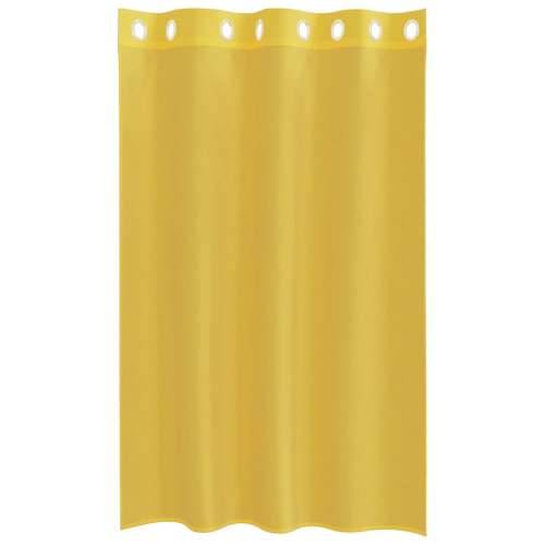 Voile zavjese s ušicama 2 kom žute - Žuta 140 x 175 cm 1 s ušicama Cijena