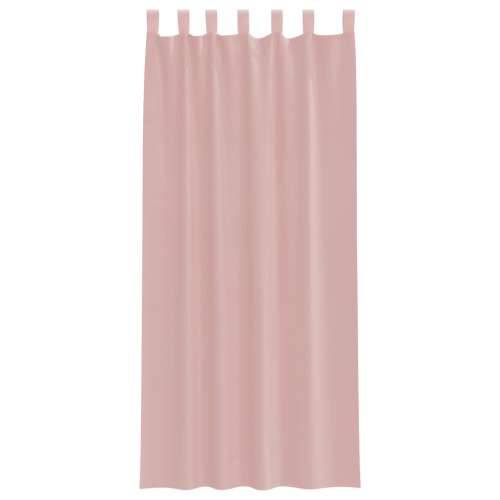 Voile zavjese s džepovima za šipke 2 kom ružičaste - Ružičasta 140 x 225 cm 1 s džepovima za šipke Cijena