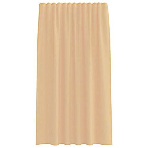 Voile zavjese s džepovima za šipke 2 kom boja pijeska - Pijesak 140 x 175 cm 1 s džepovima za šipke Cijena