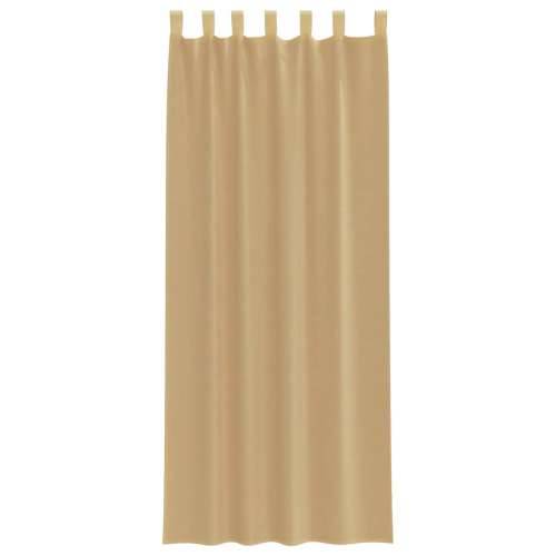 Voile zavjese s džepovima za šipke 2 kom boja pijeska - Pijesak 140 x 260 cm 1 s džepovima za šipke Cijena