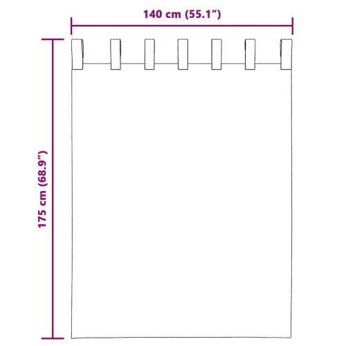 Voile zavjese s gornjim jezičkom 2 kom smeđe - Smeđa 140 x 175 cm 1 s jezičkom na vrhu Cijena