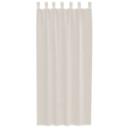 Voile zavjese s gornjim jezičcima 2 kom krem - Krema 140 x 245 cm 1 s jezičkom na vrhu Cijena
