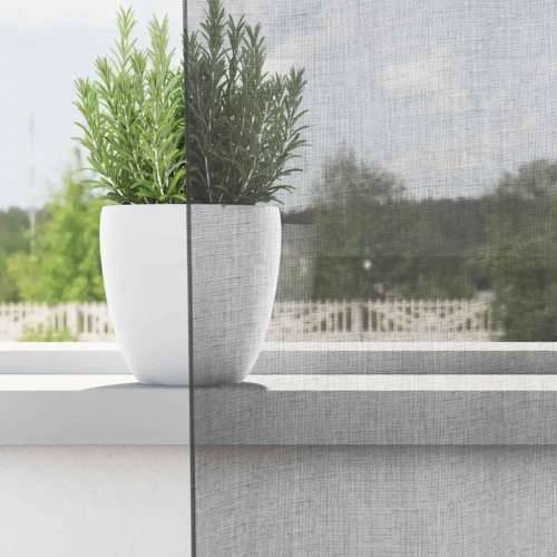Voile zavjese s petljama 2 kom tamnosive 140x245 cm - Tamno siva 140 x 245 cm 1 s petljama Cijena