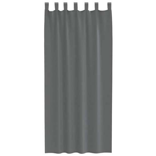 Voile zavjese s petljama 2 kom tamnosive 140x245 cm - Tamno siva 140 x 245 cm 1 s petljama Cijena