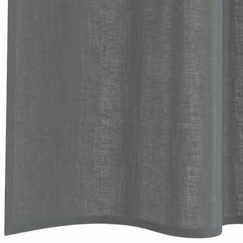 Voile zavjese s petljama 2 kom tamnosive 140x245 cm - Tamno siva 140 x 245 cm 1 s petljama Cijena