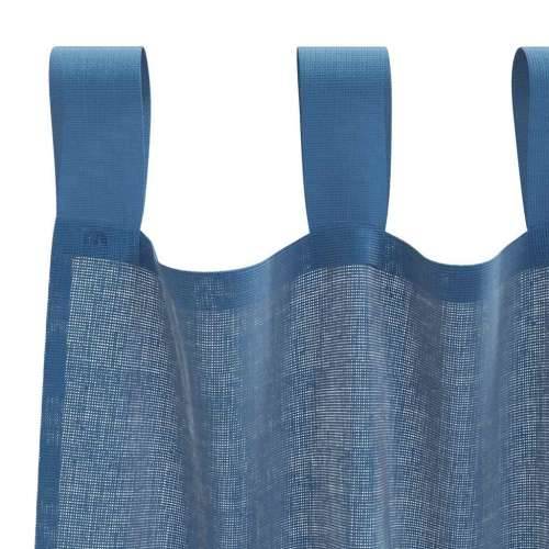 Voile zavjese s petljama 2 kom kraljevsko plave 140x245 cm - Kraljevski plava 140 x 245 cm 1 s petljama Cijena
