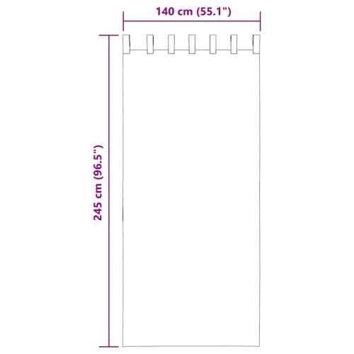 Voile zavjese s petljama 2 kom kraljevsko plave 140x245 cm - Kraljevski plava 140 x 245 cm 1 s petljama Cijena