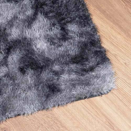 Čupavi tepih s visokim vlaknima NAVARRA tamnosiva 160x230 cm - Tamno siva 160 x 230 cm Pravokutno Cijena