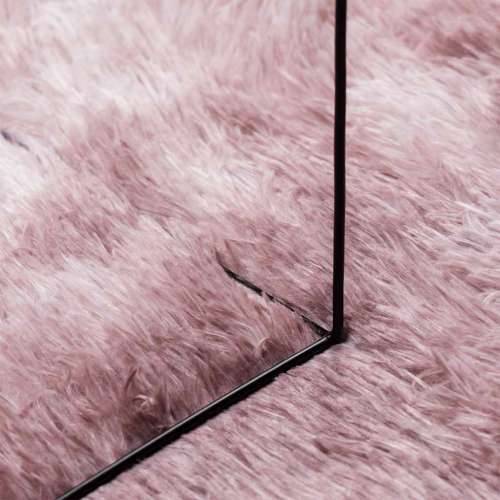Čupavi tepih s visokim vlaknima NAVARRA 120x120 cm poliester - dusty pink 120 x 120 cm Okruglo Cijena