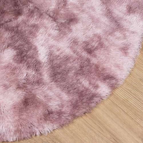 Čupavi tepih s visokim vlaknima NAVARRA 160x160 cm poliester - dusty pink 160 x 160 cm Okruglo Cijena