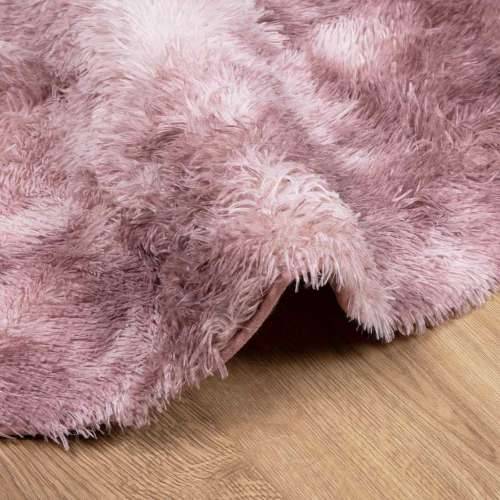 Čupavi tepih s visokim vlaknima NAVARRA 160x160 cm poliester - dusty pink 160 x 160 cm Okruglo Cijena