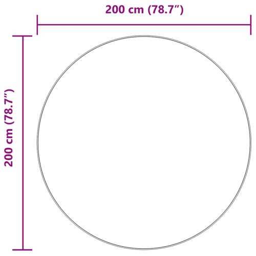 Čupavi tepih s visokim vlaknima NAVARRA srebrnosiva 200x200cm - Srebrno siva 200 x 200 cm Okruglo Cijena