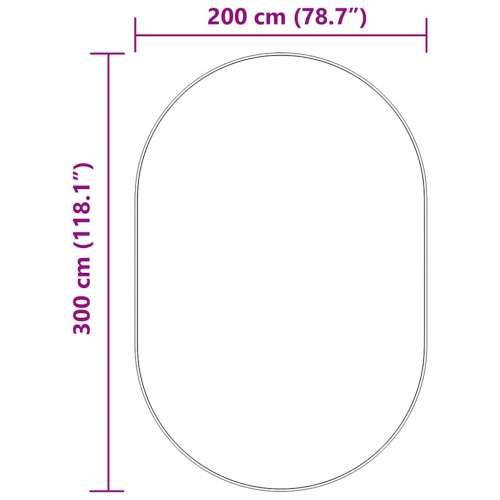 Čupavi tepih s visokim vlaknima NAVARRA tamnoplavi 300x200 cm - Mornarsko plava 300 x 200 cm Ovalno Cijena