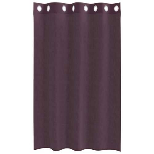 Voile zavjese s ušicama 2 kom ljubičaste 140x175 cm - Ljubičasta 140 x 175 cm 1 s ušicama Cijena