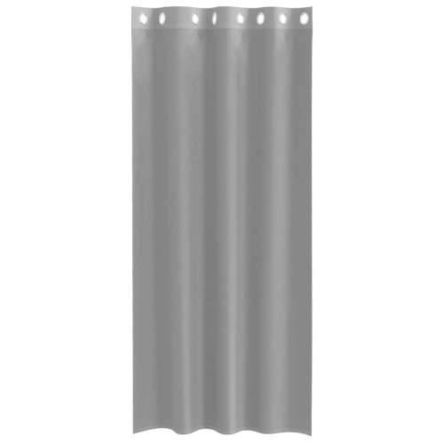 Voile zavjese s ušicama 2 kom svijetlosive 140x225 cm - Svjetlosiva 140 x 225 cm 1 s ušicama Cijena