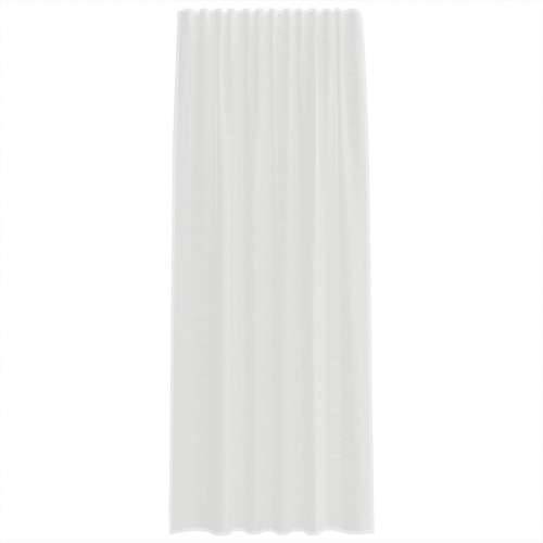 Voile zavjese s džepovima za šipke 2 kom bijele - Bijela 140 x 245 cm 1 s džepovima za šipke Cijena