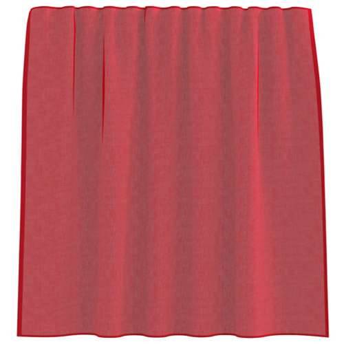 Voile zavjese s džepovima za šipke 2 kom crvena boja vina - boja crnog vina 140 x 140 cm 1 s džepovima za šipke Cijena