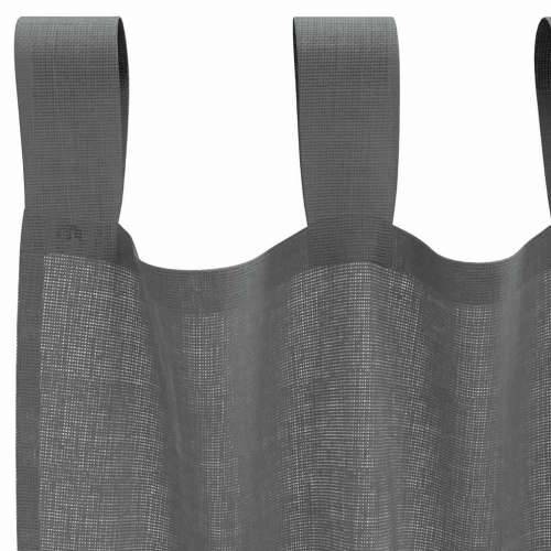 Voile zavjese s petljama 2 kom tamnosive 140x225 cm - Tamno siva 140 x 225 cm 1 s petljama Cijena